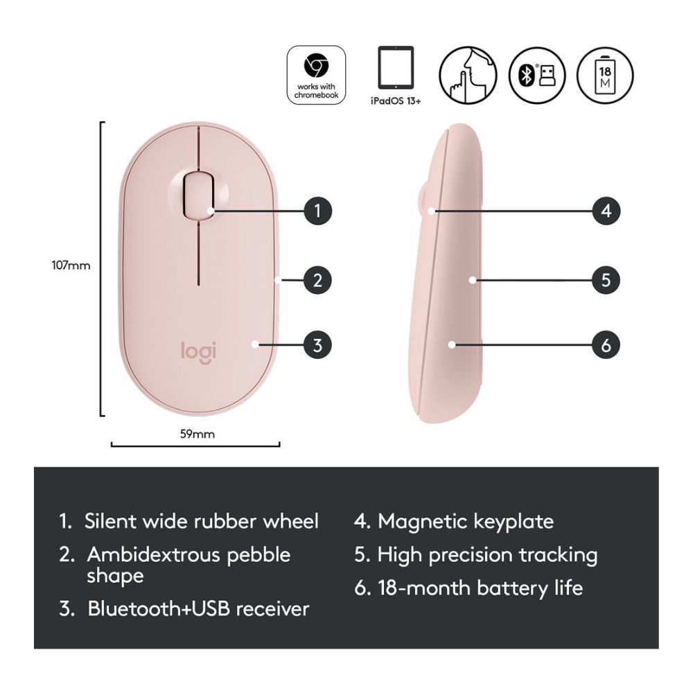 Logitech Pebble M350 Wireless Mouse
