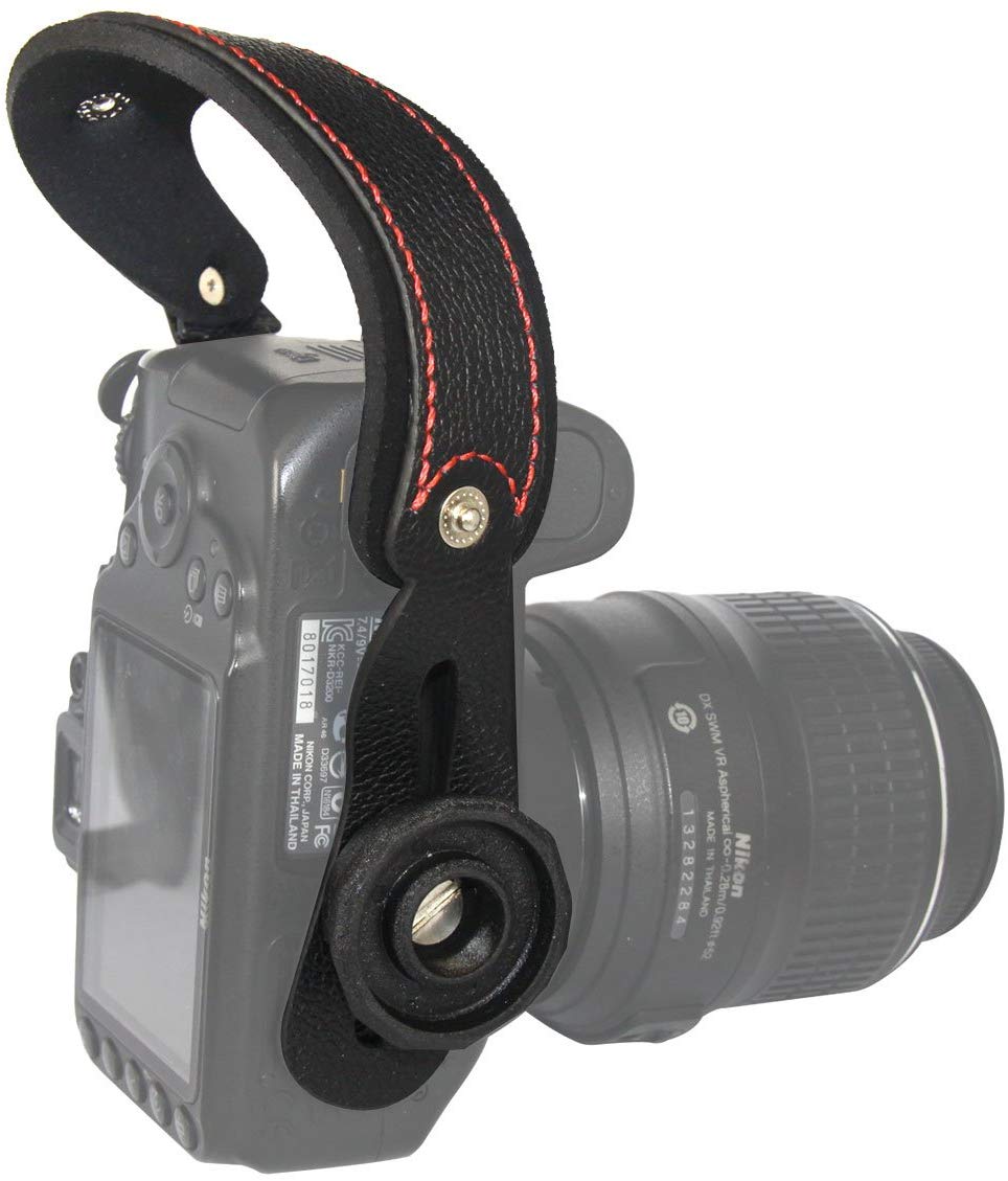 LYNCA Camera Hand Strap(Black-Red-Yellow)