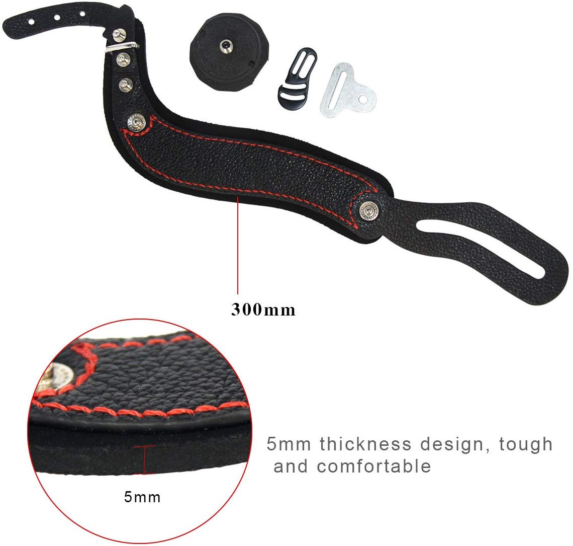 LYNCA Camera Hand Strap(Black-Red-Yellow)