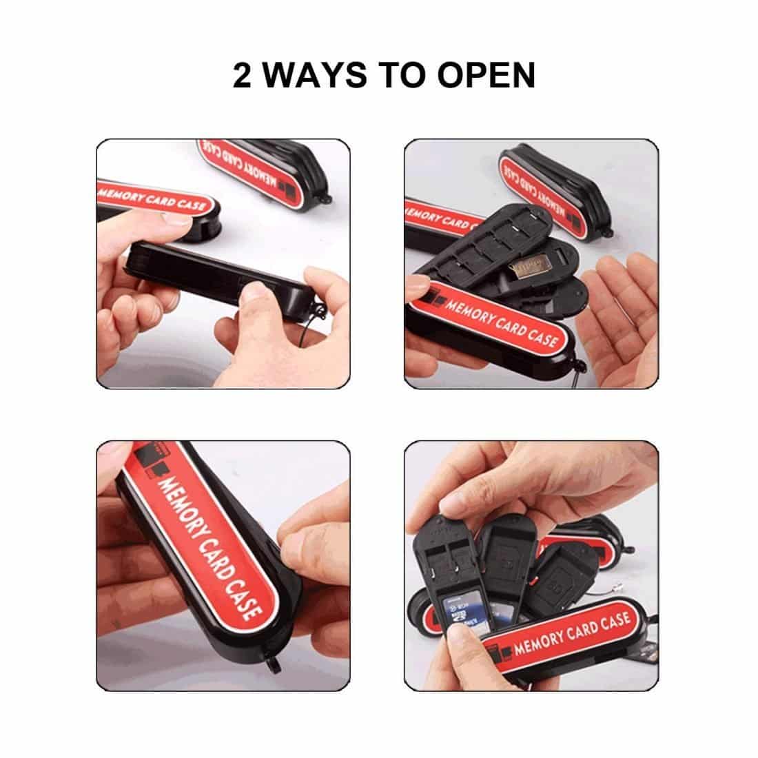 LYNCA Pocketknife Memory Card Case Storage Organizer for SD Micro SD