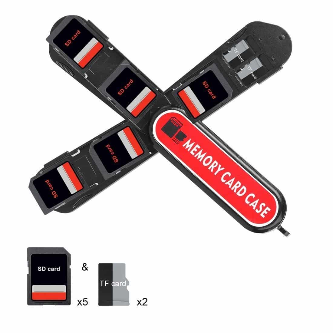 LYNCA Pocketknife Memory Card Case Storage Organizer for SD Micro SD