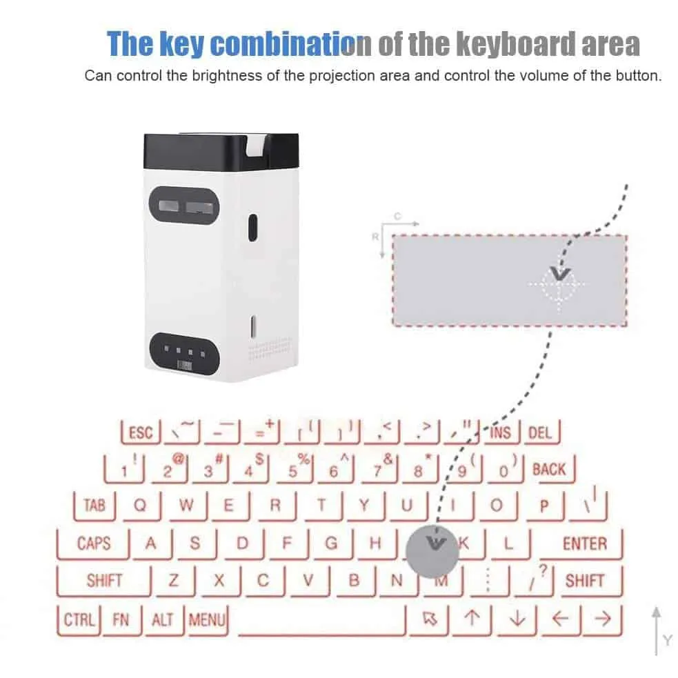 M1 Laser Projection Wireless Keyboard