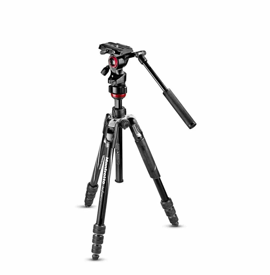 Manfrotto MVKBFR Befree Live Aluminum Lever-Lock Tripod Kit with EasyLink &amp; Case
