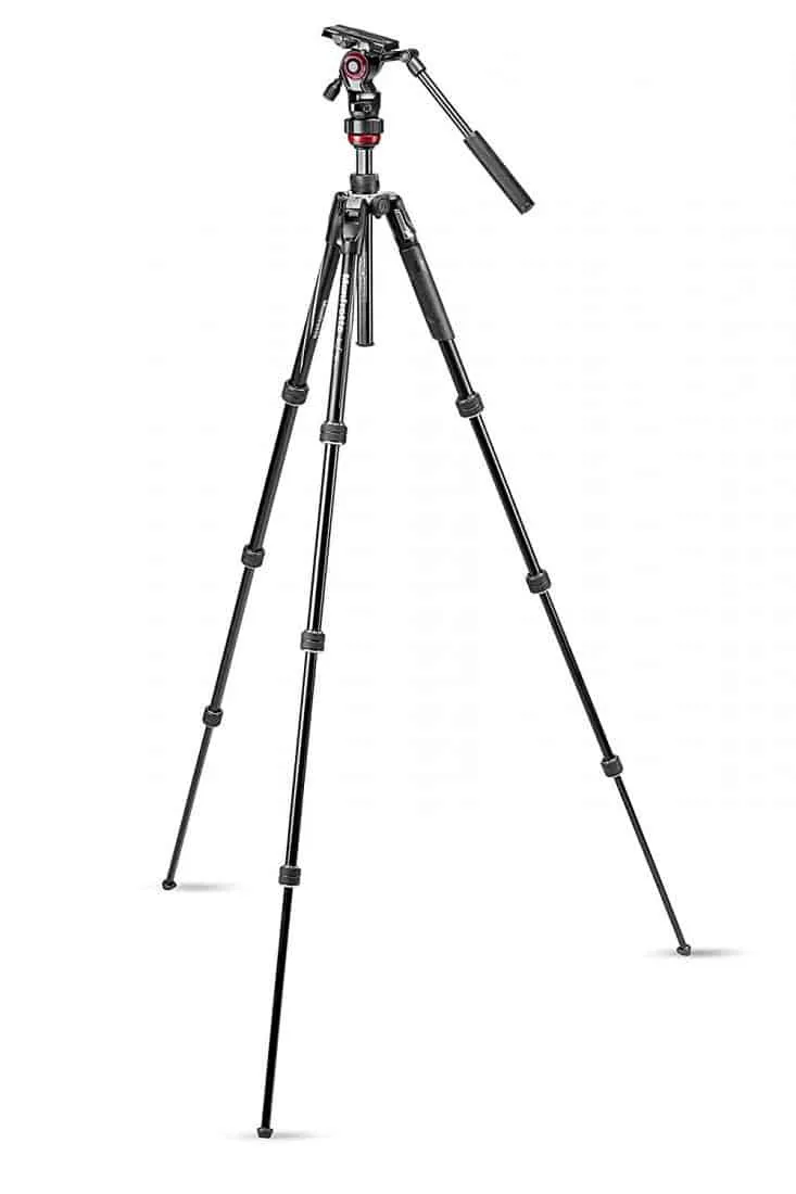 Manfrotto MVKBFR Befree Live Aluminum Lever-Lock Tripod Kit with EasyLink &amp; Case