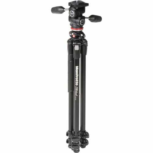 Manfrotto MK290DUA3-3 290 Dual Aluminum Tripod with 3-Way Pan/Tilt Head