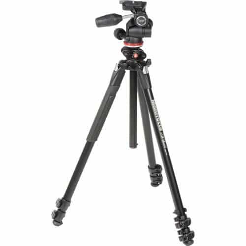 Manfrotto MK290DUA3-3 290 Dual Aluminum Tripod with 3-Way Pan/Tilt Head
