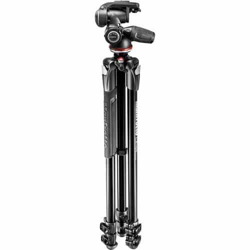 Manfrotto MK290XTA3-3W 290 Xtra Aluminum Tripod with 804 3-Way Pan/Tilt Head