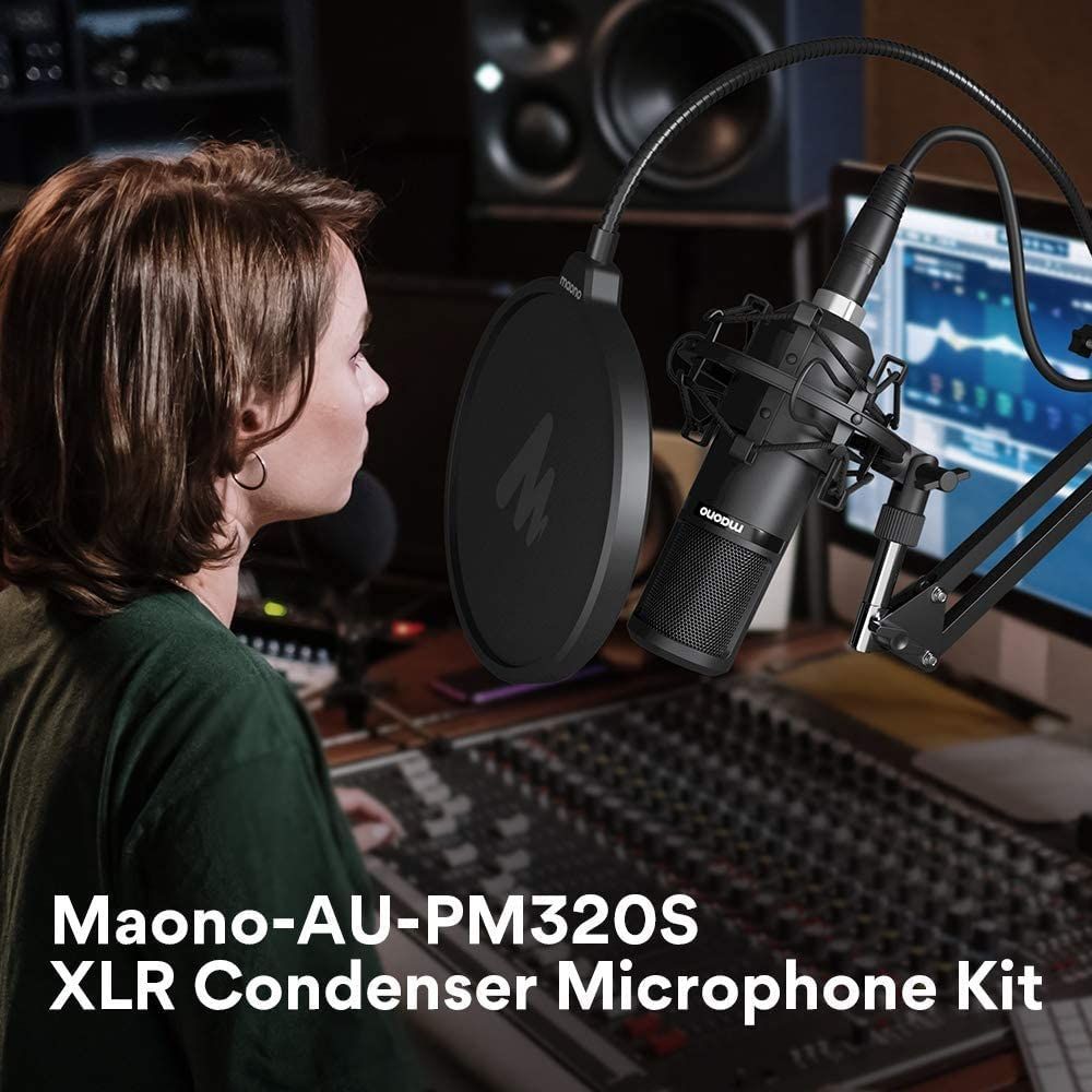 MAONO AU-PM320 Professional XLR Condenser Microphone Kit
