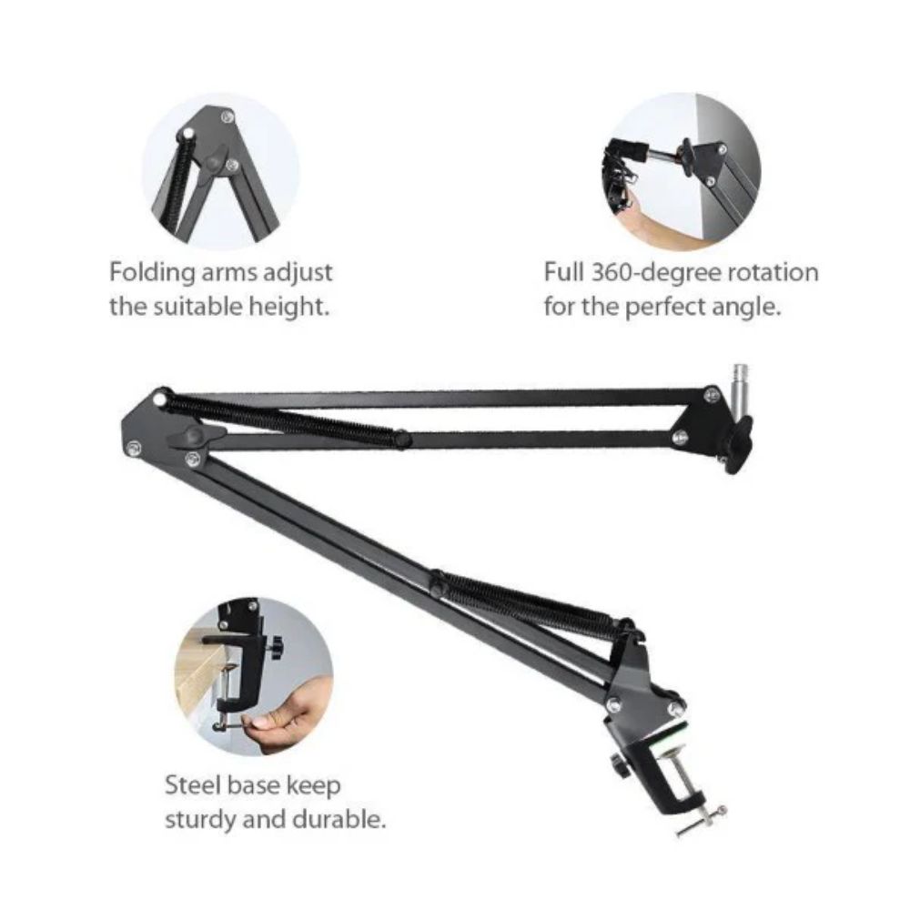 MAONO BA20 Microphone Suspension Boom Scissor Arm Stand