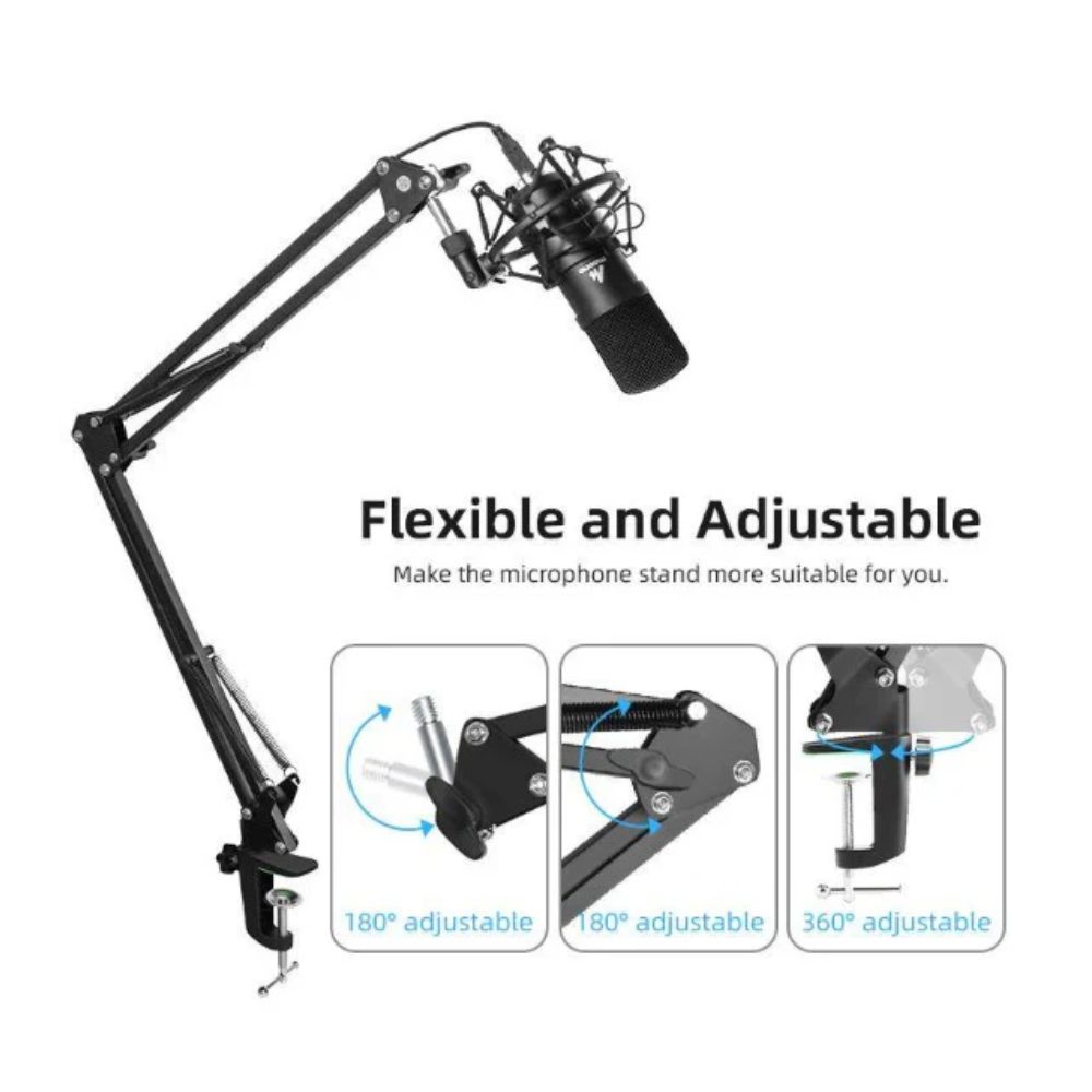MAONO BA20 Microphone Suspension Boom Scissor Arm Stand