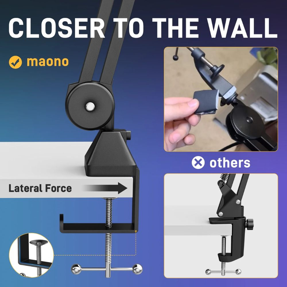 MAONO BA37 Microphone Suspension Boom Arm Stand