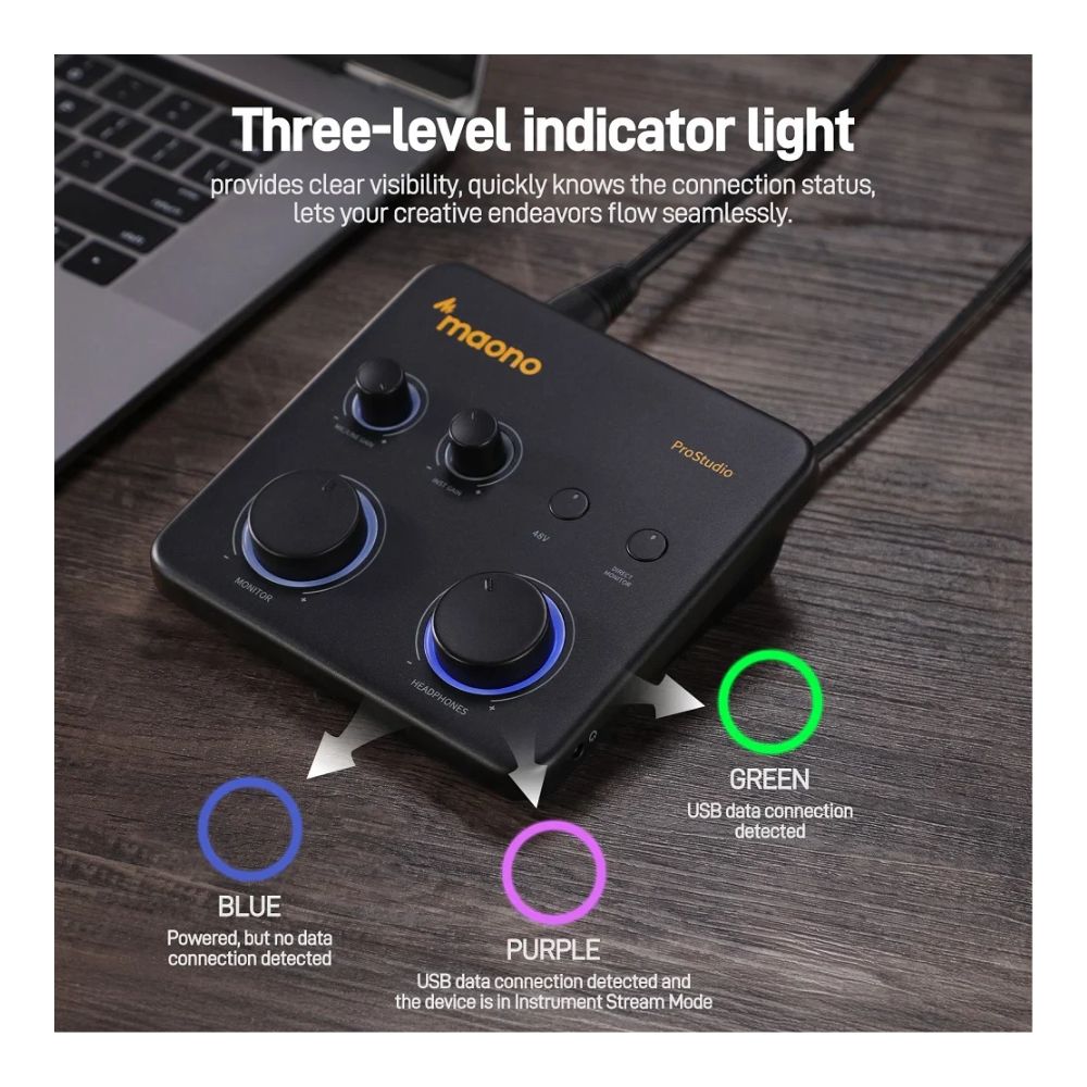 Maono PS22 Lite USB Audio Interface For PC