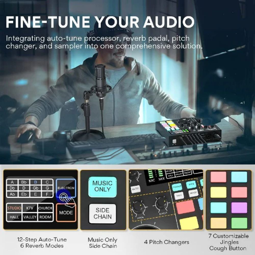 Maonocaster AM100 Production Studio Podcast Mixer