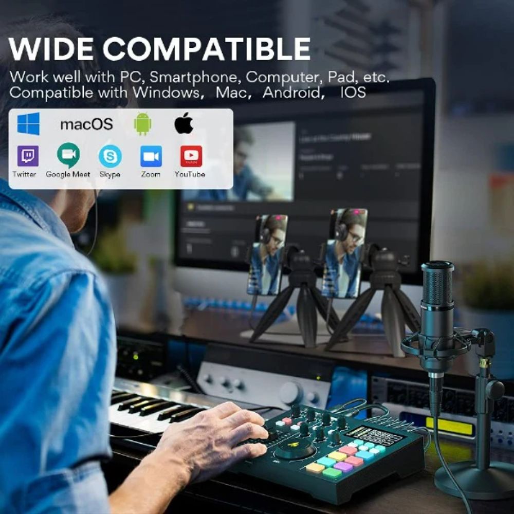 Maonocaster AM100 Production Studio Podcast Mixer