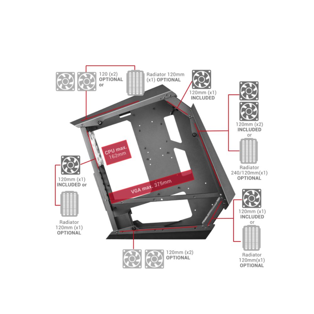 Mars Gaming MC51 Premium Gaming Tower