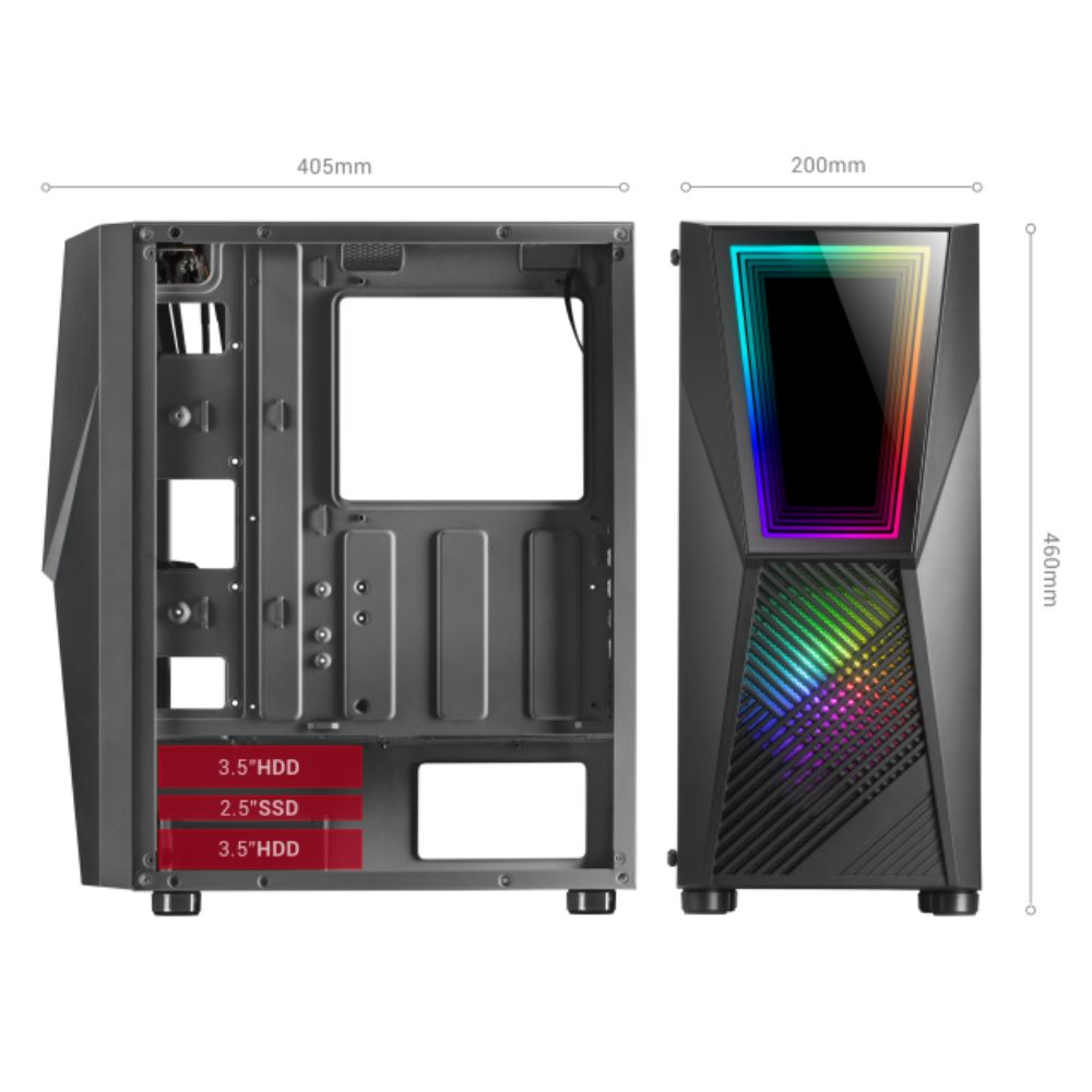 Mars Gaming MC777 Premium Gaming Mid Tower