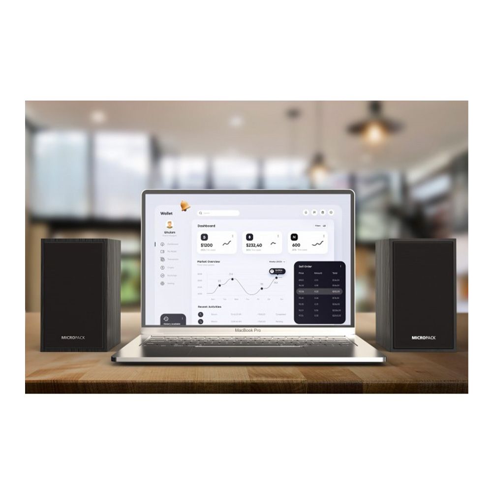 Micropack MS-215A AC Wooden Portable Speaker