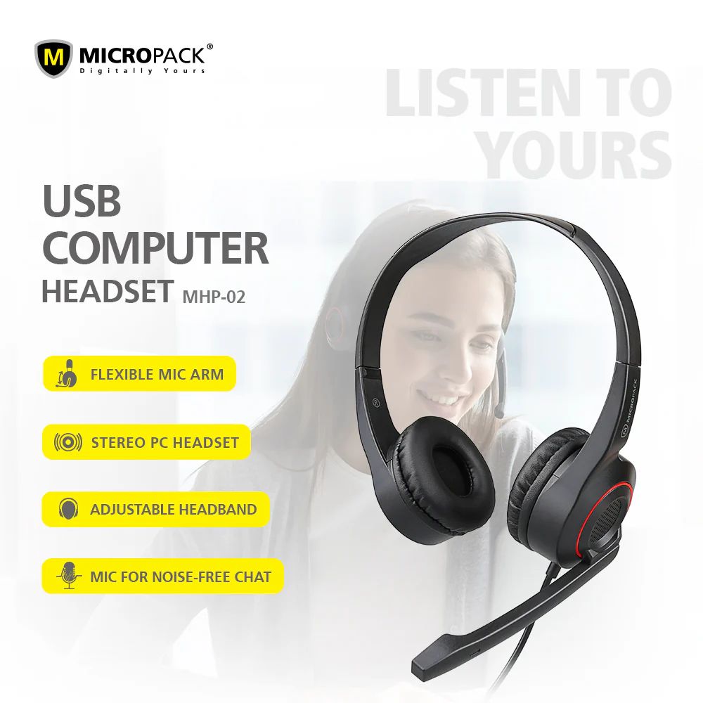 Micropack Wired Headset Stereo Sound MHP-02