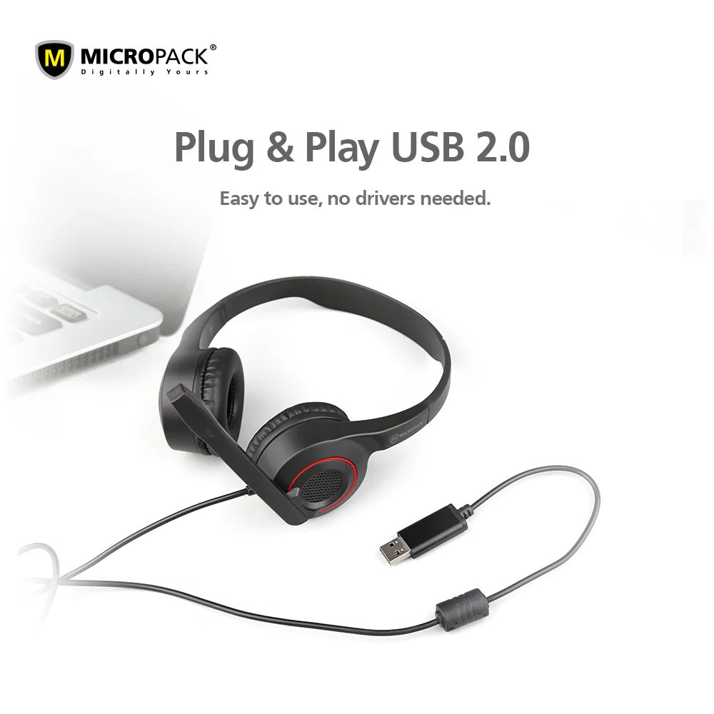 Micropack Wired Headset Stereo Sound MHP-02
