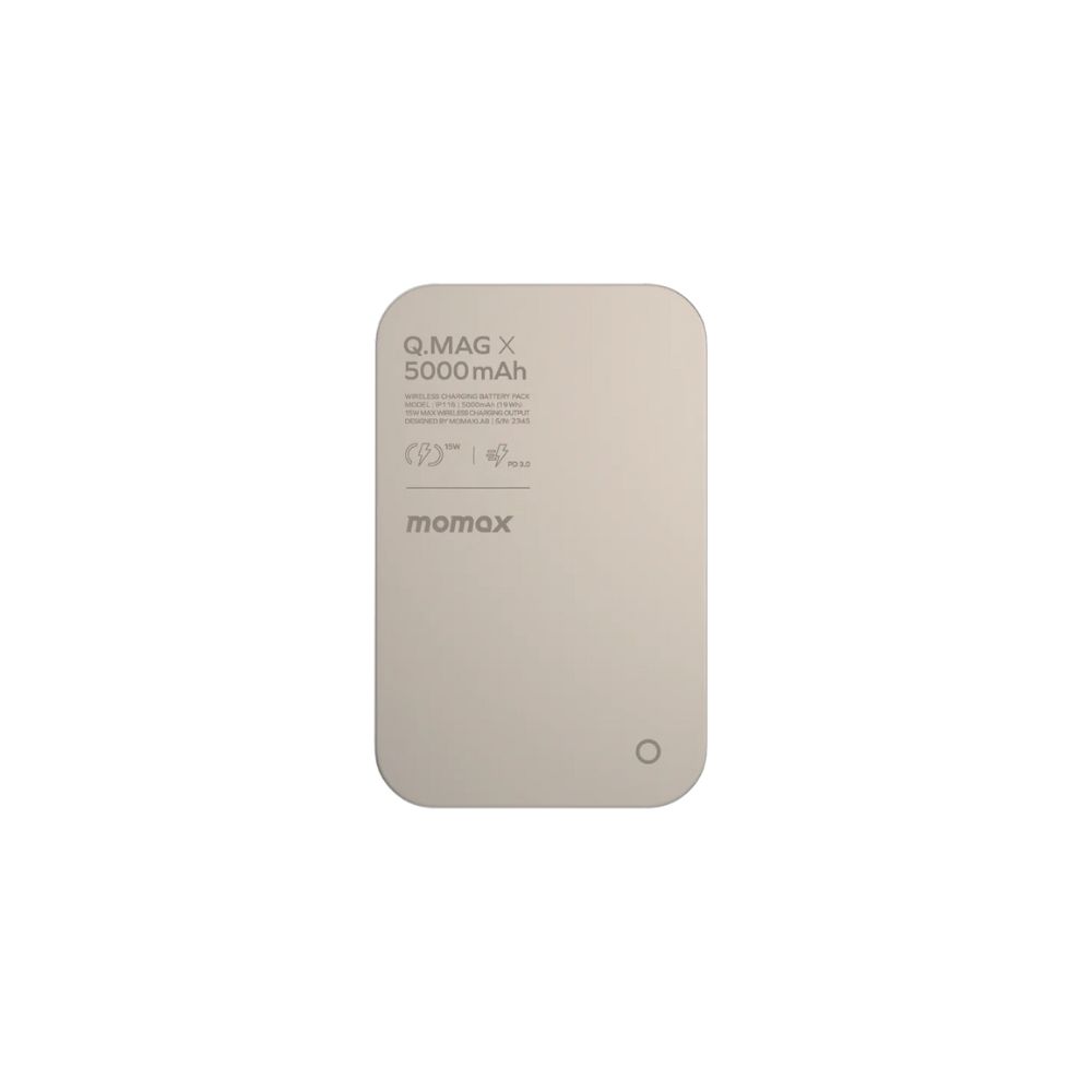 Momax Q.Mag X Magnetic Wireless Power Bank 5000mAh – Titanium