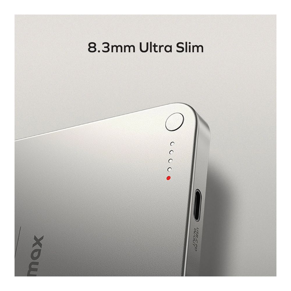 Momax Q.Mag X Magnetic Wireless Power Bank 5000mAh – Titanium