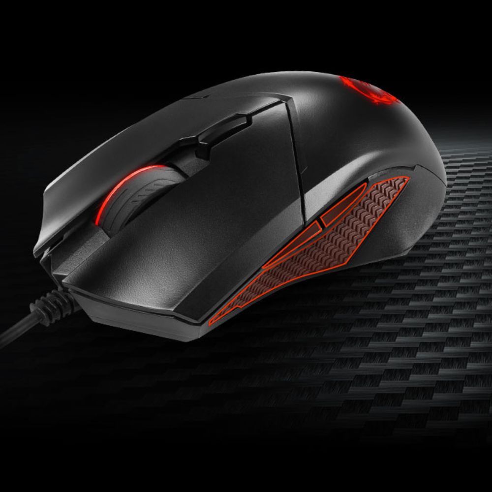 MSI CLUTCH GM08 – Wired gaming mouse, 4200DPI, Red lighting