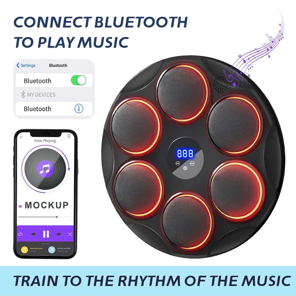 Music Boxing Machine – Boxing Trainer with Boxing Gloves