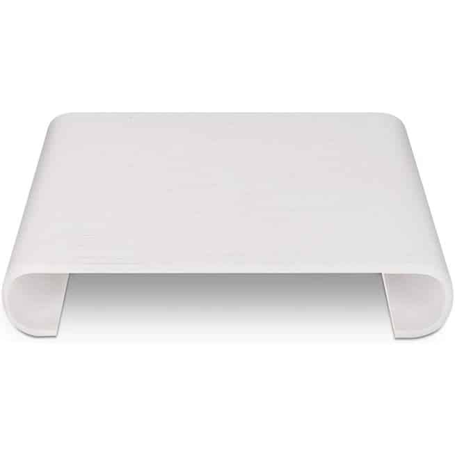 Navaris Wood Monitor Stand Riser – Computer Desk Organizer Desktop Dock