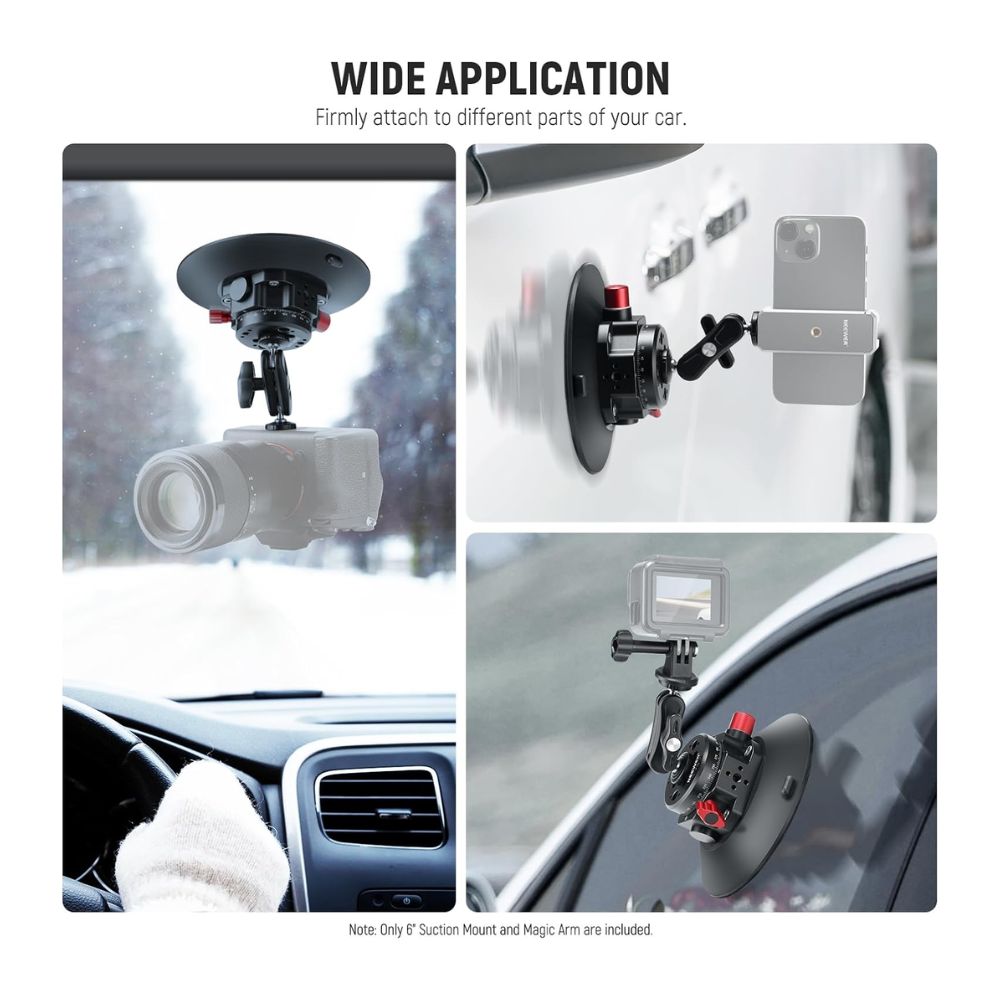 NEEWER Camera Suction Cup Mount