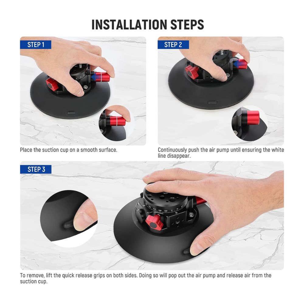 NEEWER Camera Suction Cup Mount