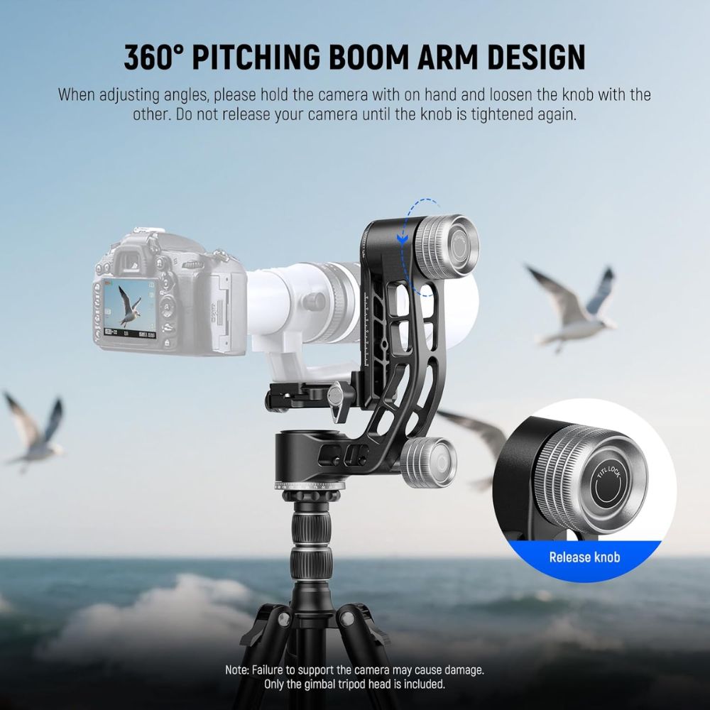 NEEWER GM102 Gimbal Head for Tripod
