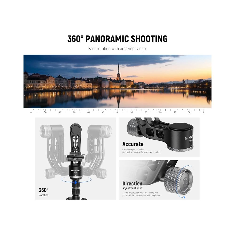 NEEWER GM102 Gimbal Head for Tripod
