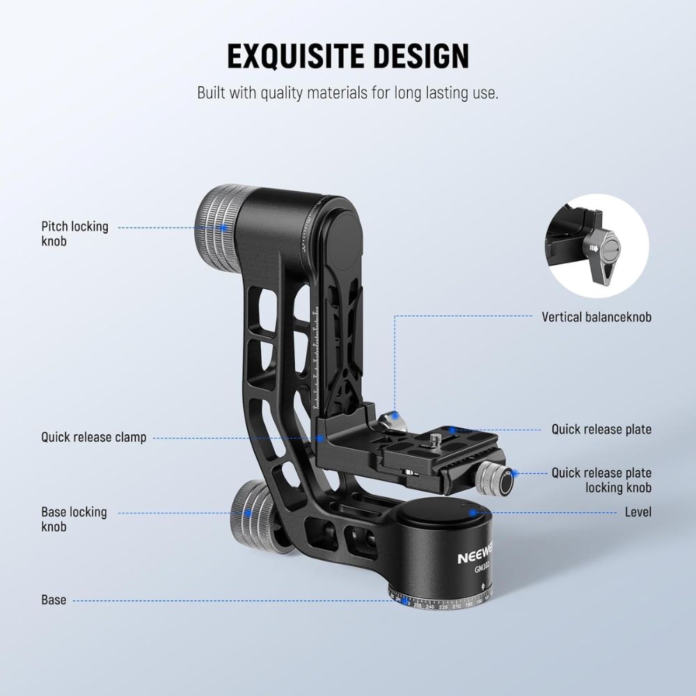 NEEWER GM102 Gimbal Head for Tripod