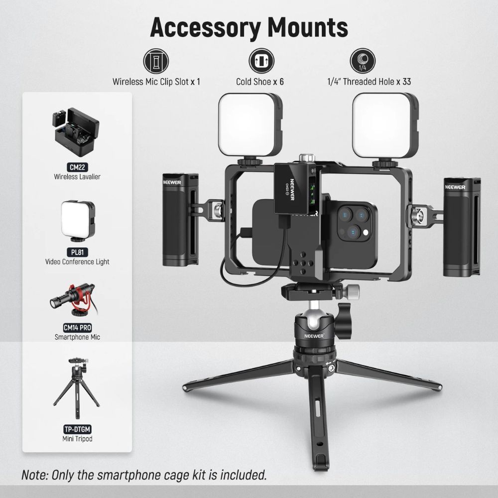 NEEWER Upgraded Phone Rig Vlogging Kit – PA009