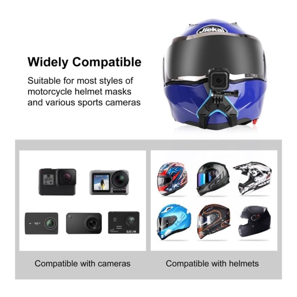 O Ozone Full Face Helmet Chin Camera Mount