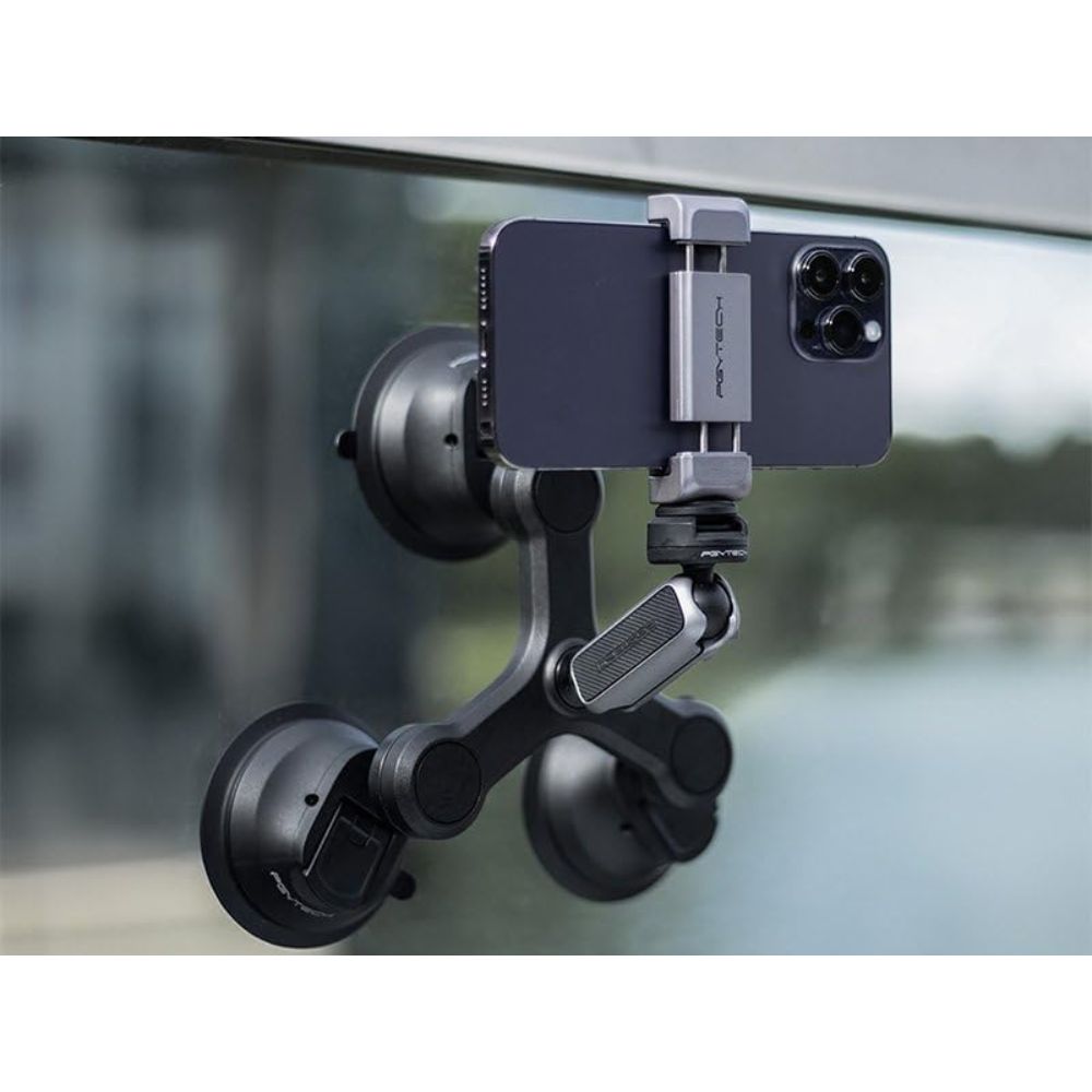PGYTECH CapLock Three-Arm Triple Suction Mount