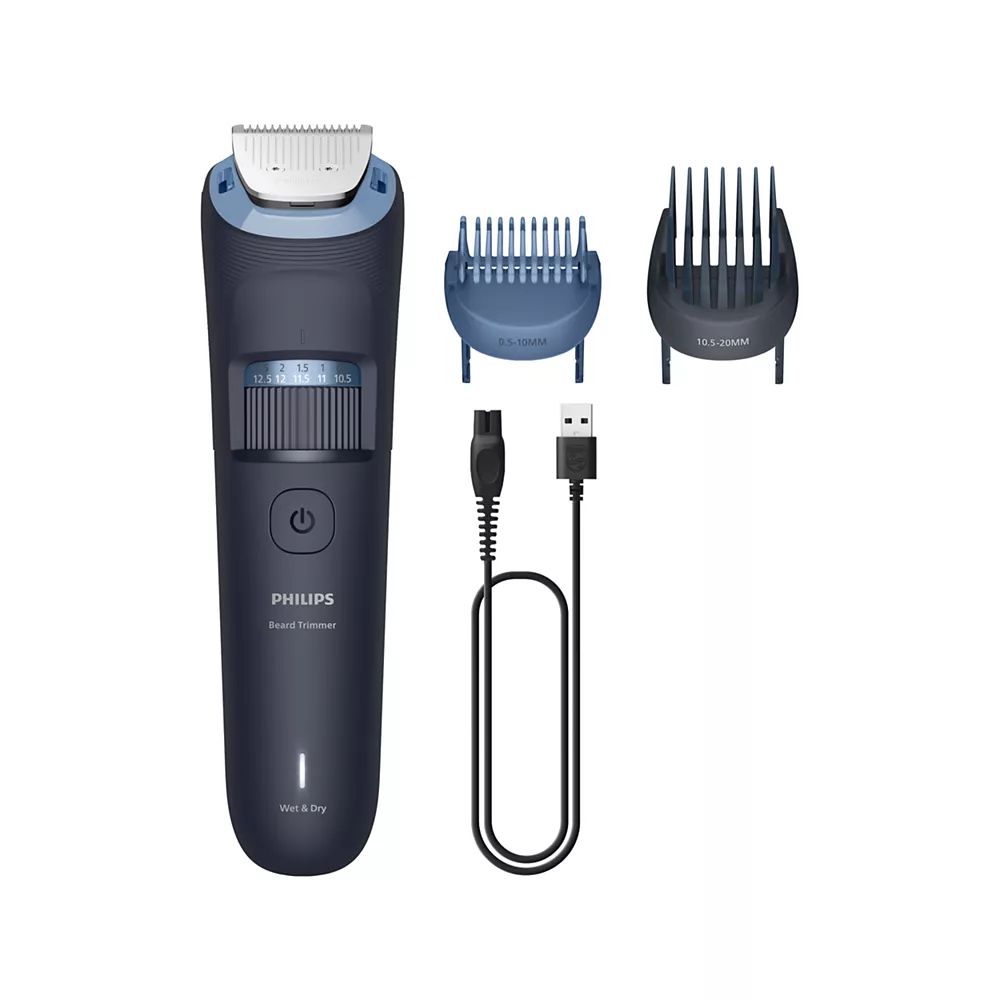 Philips Beard Trimmer 3000 Series (BT3665/15) | Full Metal Blades Beard Groomer