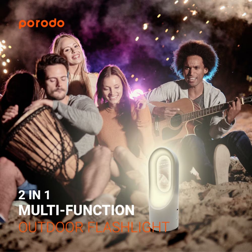 Porodo 2 in 1 Multi-Function Outdoor FlashLight