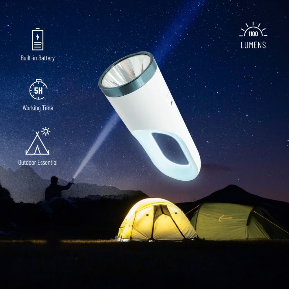 Porodo 2 in 1 Multi-Function Outdoor FlashLight