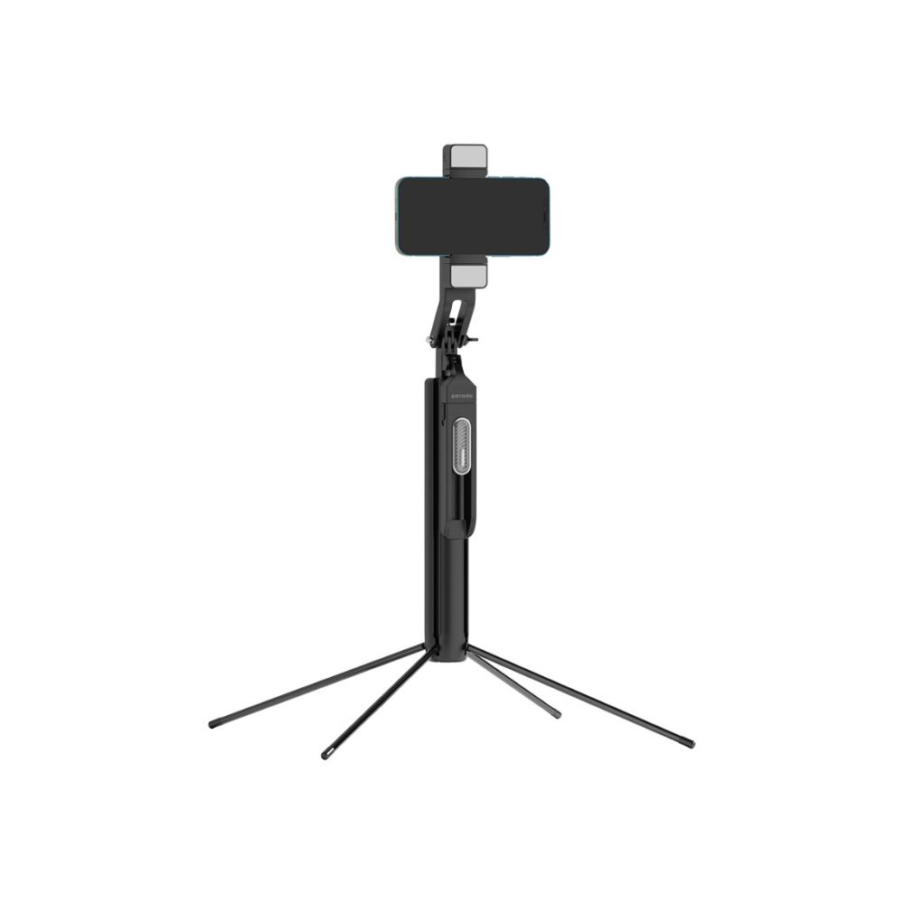 Porodo 360° Tilt Handle Media Pod Folding Quad Base