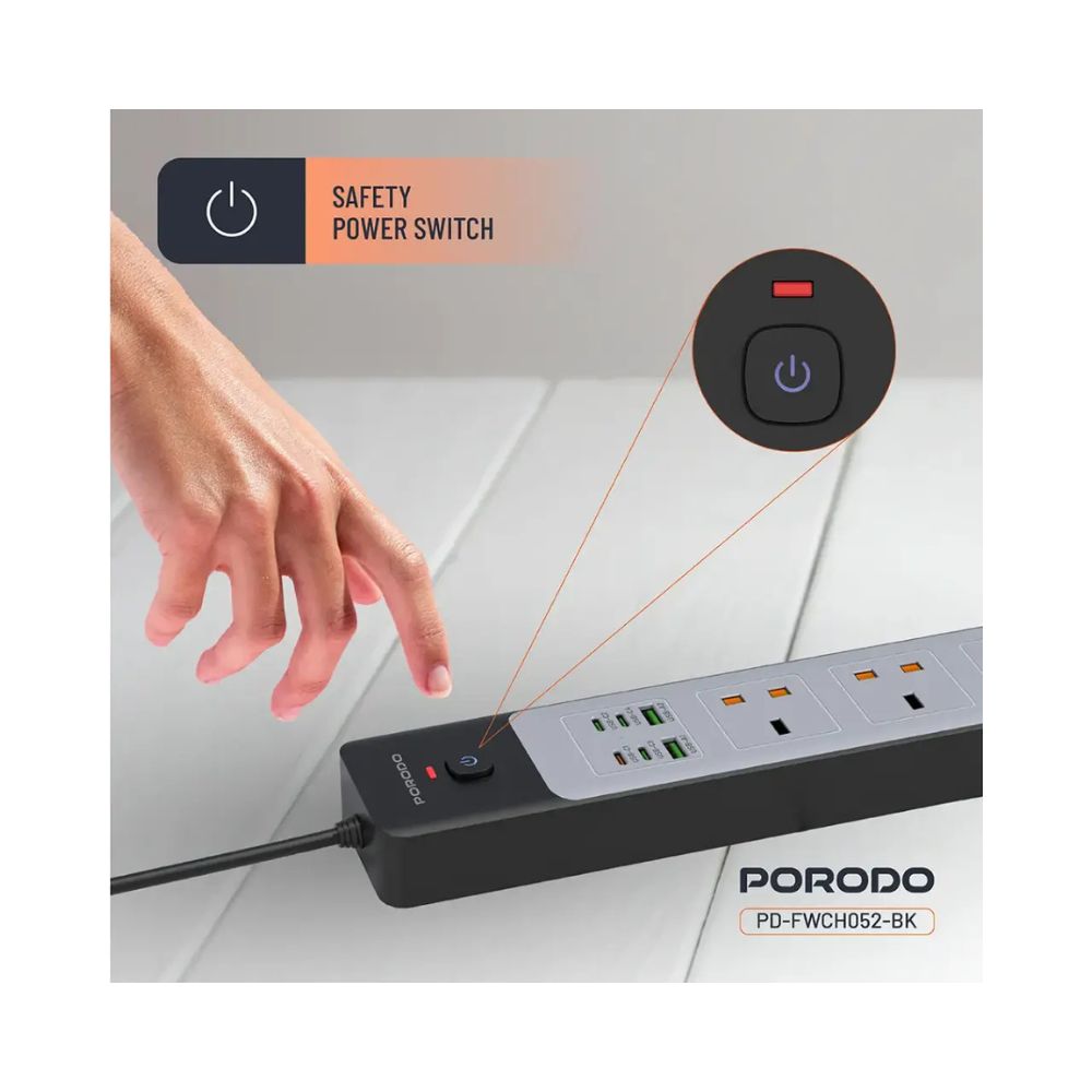 Porodo 3AC | 45W | 300W Power Strip