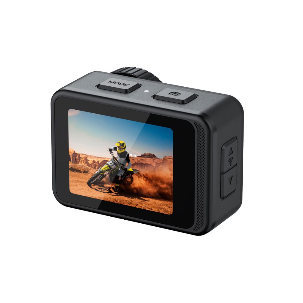 Porodo Action Camera Lifestyle Fully Waterproof UHD Dual Display With Video Stabilisation