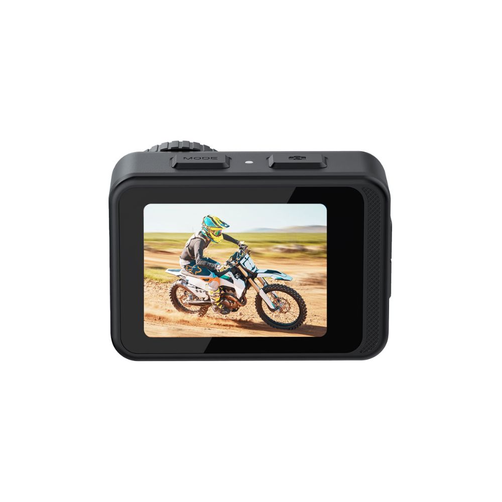 Porodo Action Camera Lifestyle Fully Waterproof UHD Dual Display With Video Stabilisation