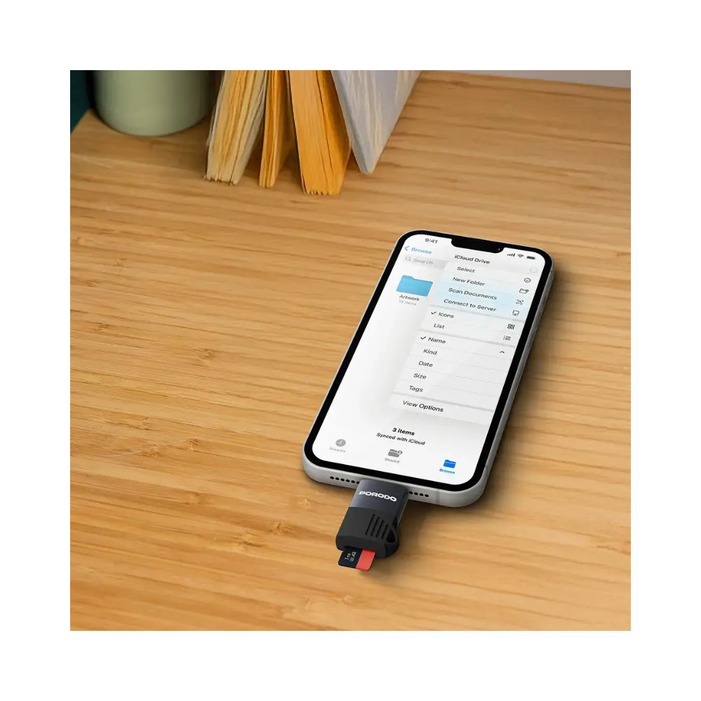 Porodo AudioLink LX Lightning Card Reader