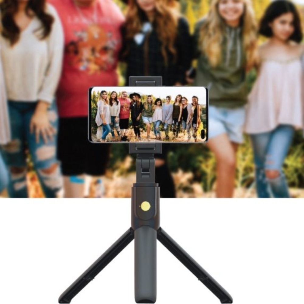 Porodo Bluetooth Selfie Stick with Tripod Stand &amp; Detachable Remote Shutter