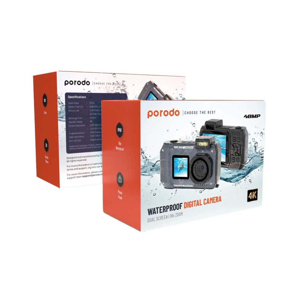 Porodo Waterproof Digital Camera