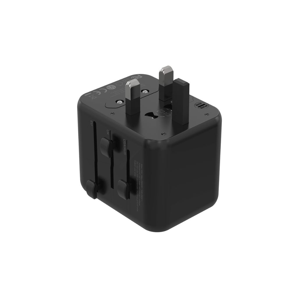 Porodo Dual USB-A Universal Travel Adapter 2.4A