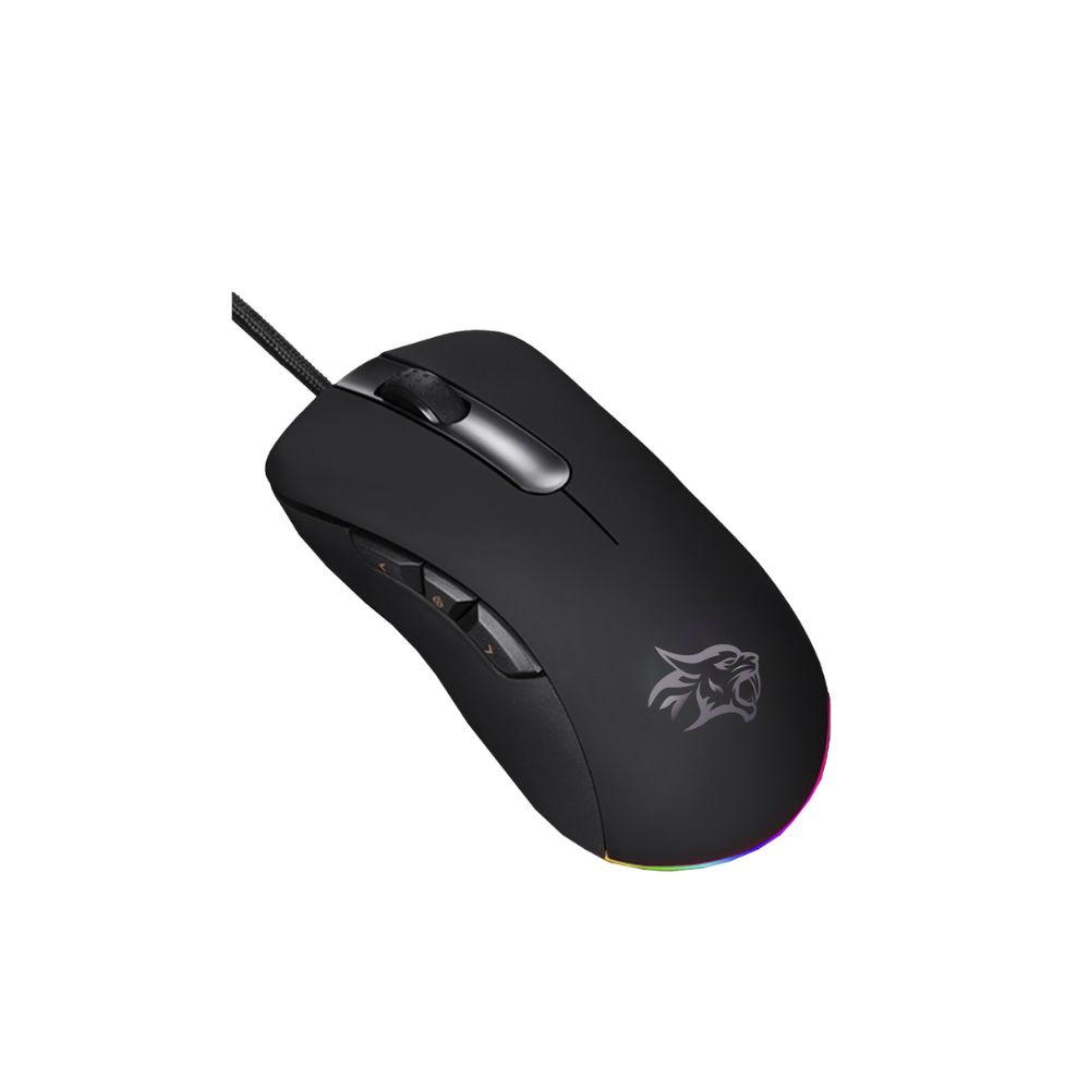 Porodo Gaming BlackHawk 8D Wired Gaming Mouse PWM3389 Sensor with TTC Switch