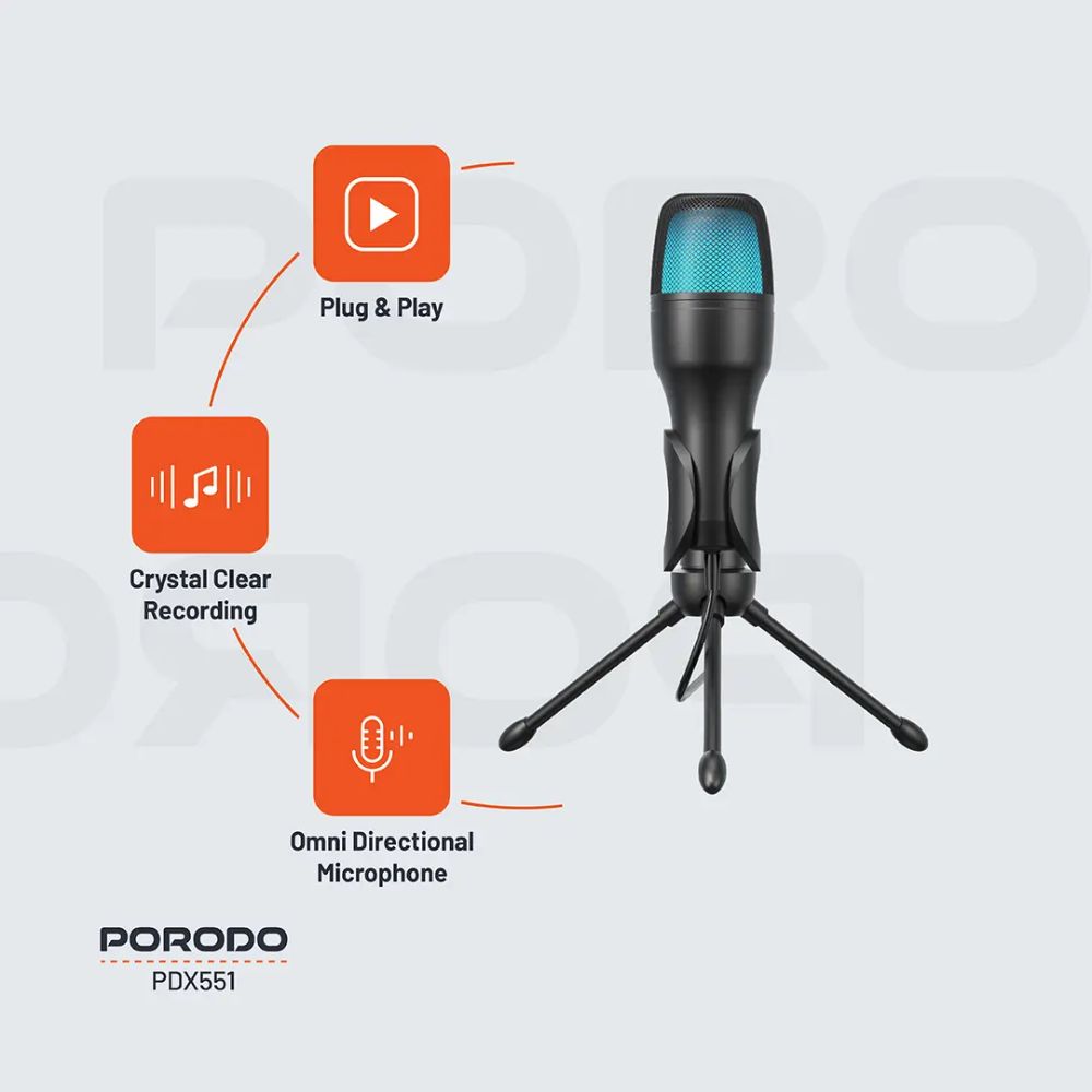 Porodo Gaming Condenser Microphone