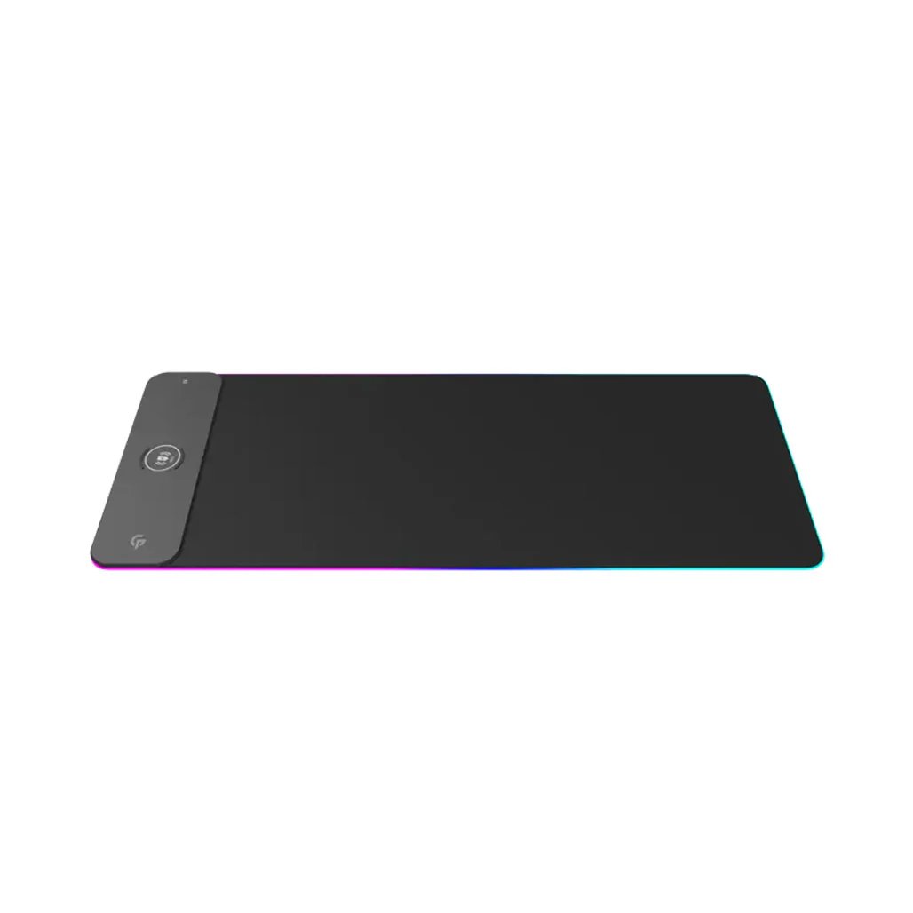 Porodo Gaming RGB Gaming Mouse Pad With 15W Fast Wireless Charger